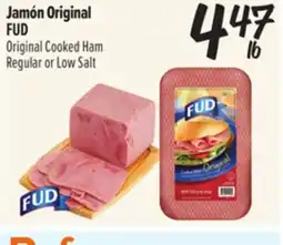 El Super Fresh FUD Original Cooked Ham Regular or Low Salt offer