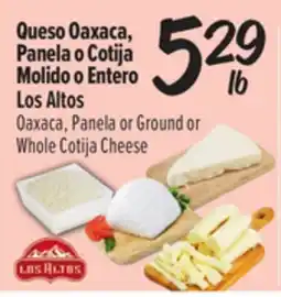 El Super Fresh Los Altos Oaxaca, Panela or Ground or Whole Cotija Cheese offer