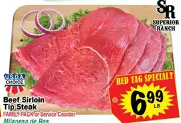 Superior Grocers Beef Sirloin Tip Steak offer