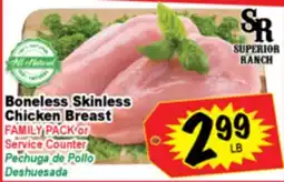 Superior Grocers Boneless Skinless Chicken Breast offer