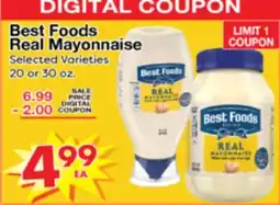 Superior Grocers Best Foods Real Mayonnaise offer