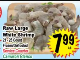 Superior Grocers Raw Large White Shrimp offer