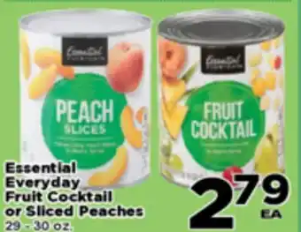 Superior Grocers Essential Everyday Fruit Cocktail or Sliced Peaches offer