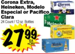 Superior Grocers Corona Extra, Heineken, Modelo Especial or Pacifico Clara offer
