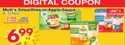 Superior Grocers Mott's Smoothies or Apple Sauce offer