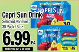 Superior Grocers Capri Sun Drink offer