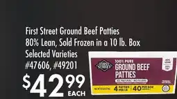 Smart & Final First Street Ground Beef Patties offer