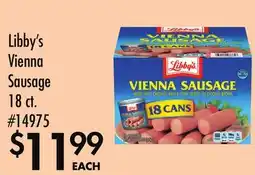 Smart & Final Libby's Vienna Sausage offer
