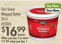 Smart & Final First Street Whipped Butter offer