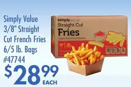 Smart & Final Simply Value 3/8 Straight Cut French Fries offer