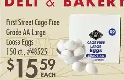 Smart & Final First Street Cage Free Grade AA Large Loose Eggs offer
