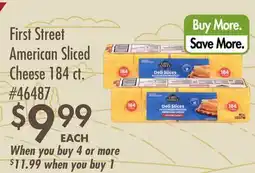 Smart & Final First Street American Sliced Cheese offer