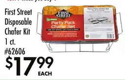 Smart & Final First Street Disposable Chafer Kit offer