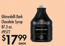Smart & Final Ghirardelli Dark Chocolate Syrup offer