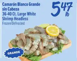 El Super 36-40 Ct. Large White Shrimp Headless offer
