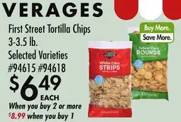 Smart & Final First Street Tortilla Chips offer