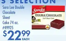Smart & Final Sara Lee Double Chocolate Sheet Cake offer