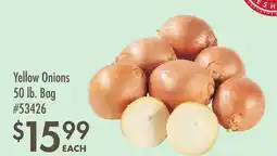 Smart & Final Yellow Onions offer