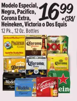 El Super Modelo Especial, Negra, Pacifico, Corona Extra, Heineken, Victoria o Dos Equis offer