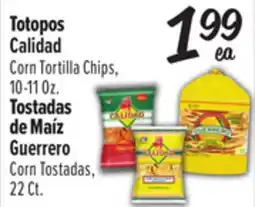 El Super Calidad Corn Tortilla Chips, 10-11 Oz. Guerrero Corn Tostadas, 22 Ct offer