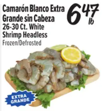 El Super White Shrimp Headless offer