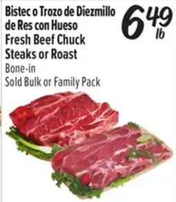 El Super Fresh Beef Chuck Steaks or Roast offer