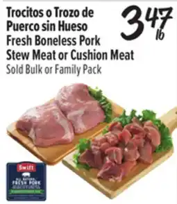 El Super Fresh Boneless Pork Stew Meat or Cushion Meat offer