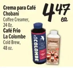El Super Chobani Coffee Creamer,24 Oz., La Colombe Cold Brew, 48oz offer