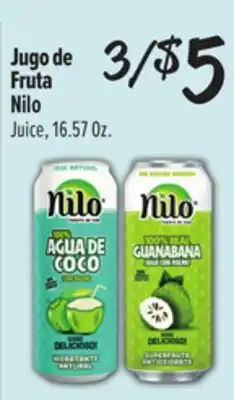El Super Nilo Juice offer