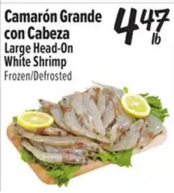 El Super Large Head-On White Shrimp offer