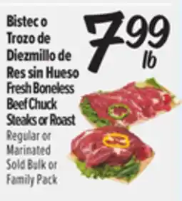 El Super Fresh Boneless Beef Chuck Steaks or Roast offer