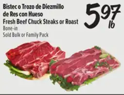 El Super Fresh Beef Chuck Steaks or Roast offer