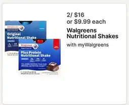 Walgreens Walgreens Nutritional Shakes offer