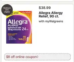 Walgreens Allegra Allergy Relief offer