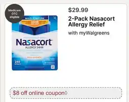 Walgreens 2-Pack Nasacort Allergy Relief offer
