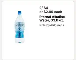 Walgreens Eternal Alkaline Water offer