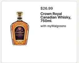 Walgreens Crown Royal Canadian Whisky, 750ml offer