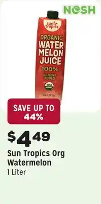 Grocery Outlet Tropics Org Watermelon offer