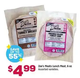 Grocery Outlet Zoe's Meats Lunch Meat offer