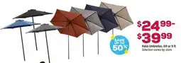 Grocery Outlet Patio Umbrellas, 6ft or 9 ft offer