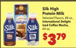 Vallarta Supermarkets Silk High Protein Milk offer