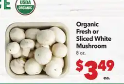 Vallarta Supermarkets Organic Fresh or Sliced White Mushroom offer