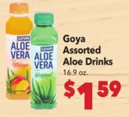 Vallarta Supermarkets Goya Assorted Aloe Drinks offer