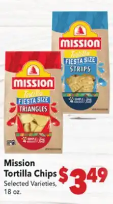 Vallarta Supermarkets Mission Tortilla Chips offer