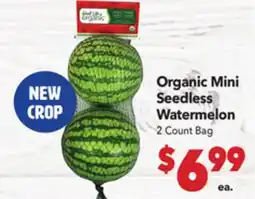 Vallarta Supermarkets Organic Mini Seedless Watermelon offer