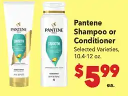 Vallarta Supermarkets Pantene Shampoo or Conditioner offer