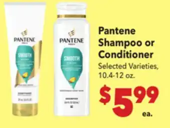 Vallarta Supermarkets Pantene Shampoo or Conditioner offer