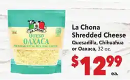 Vallarta Supermarkets La Chona Shredded Cheese offer