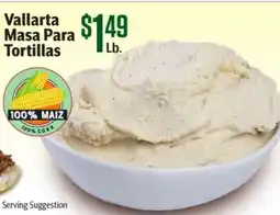 Vallarta Supermarkets Vallarta Masa Para Tortillas offer