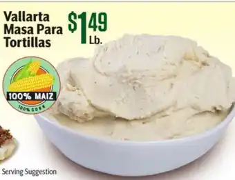 Vallarta Supermarkets Vallarta Masa Para Tortillas offer